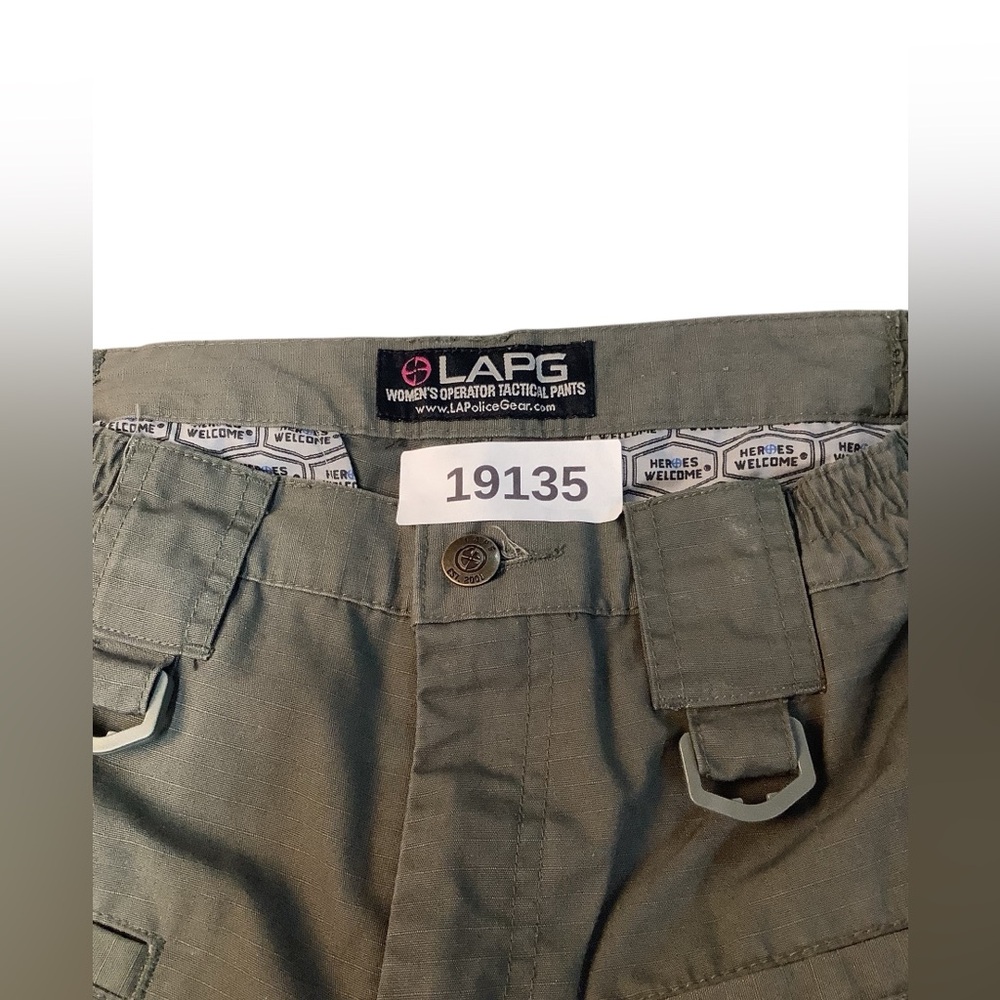LAPG Womens Operator Tactical Cargo Pants Size 8 Short Green - Picture 11 of 11